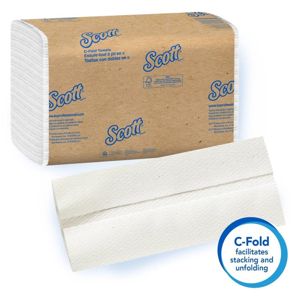 GuestSupply US | Scott® C-Fold Towels, 200 Sheets Per Pack
